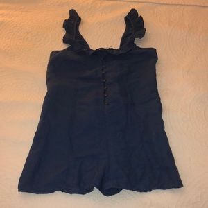 Zara Ruffled Top Romper